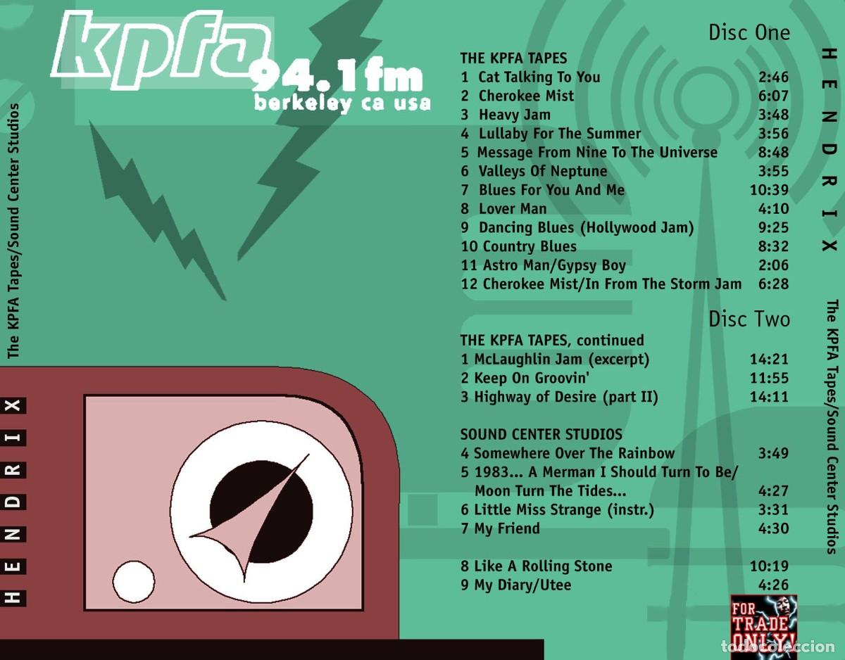 CDs de m&uacute;sica: JIMI HENDRIX. THE KPFA TAPES. 2 CD. - Foto 2