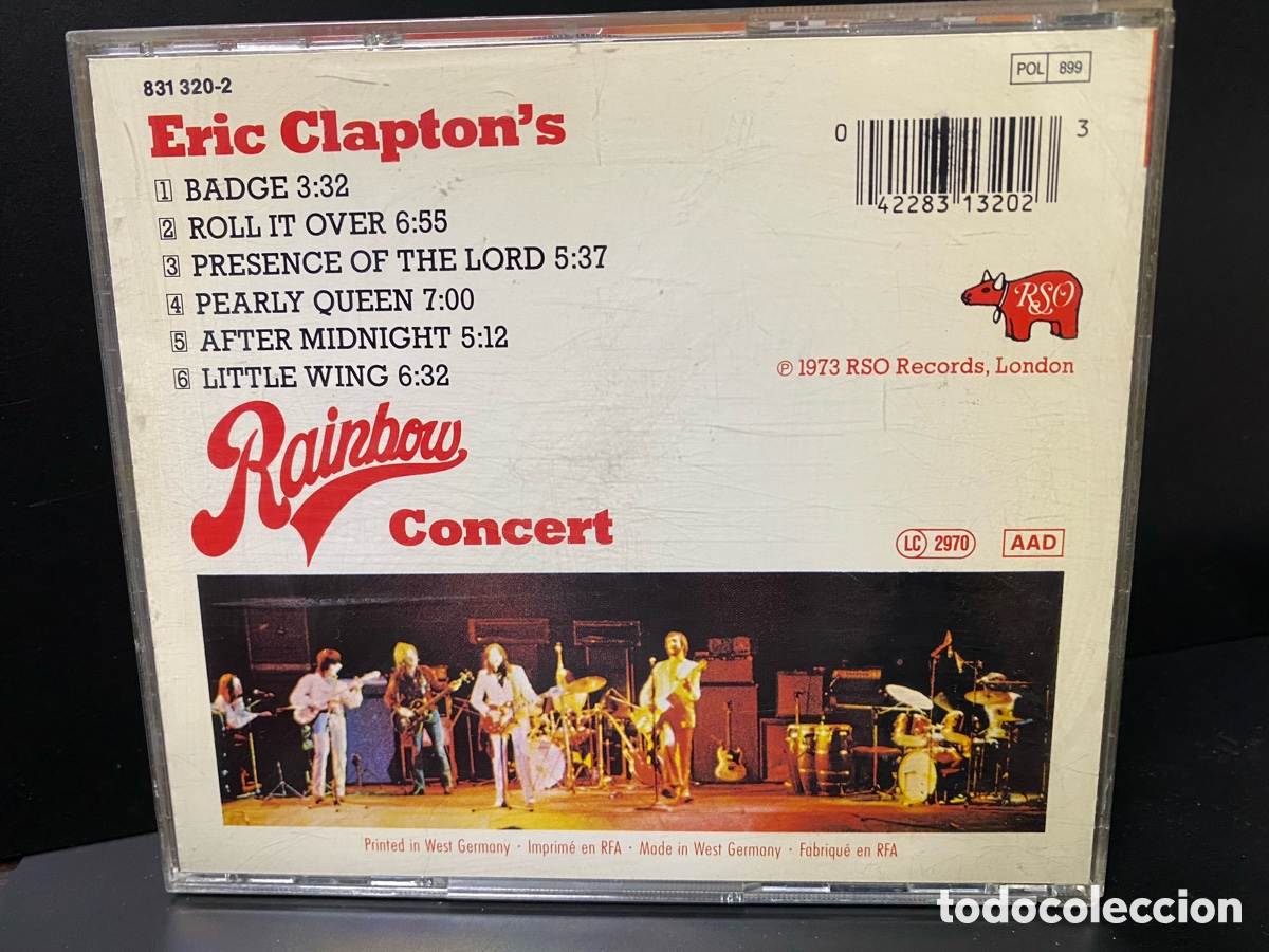 CDs de m&uacute;sica: Eric Clapton - Eric Claptons Rainbow Concert (CD) - Foto 2