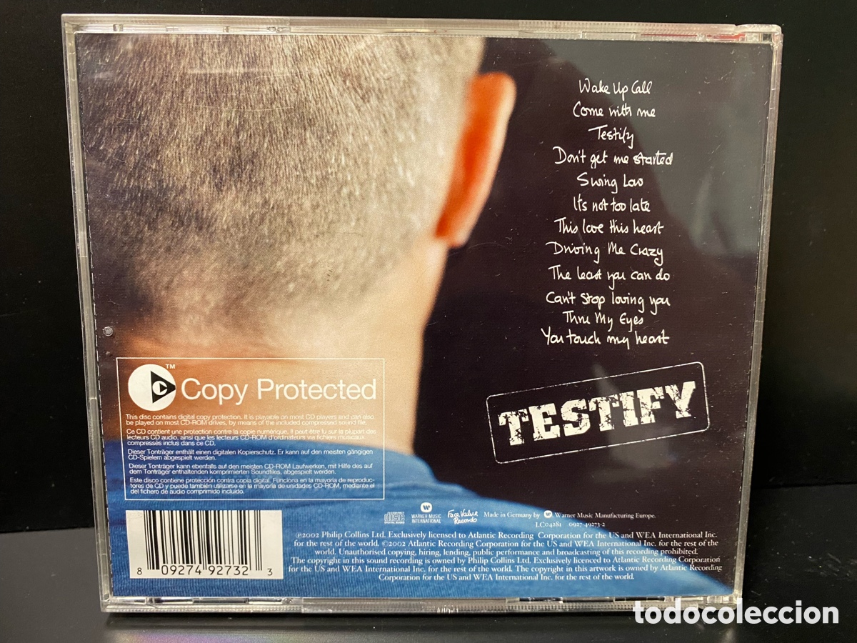CDs de m&uacute;sica: Phil Collins - Testify (CD) - Foto 2
