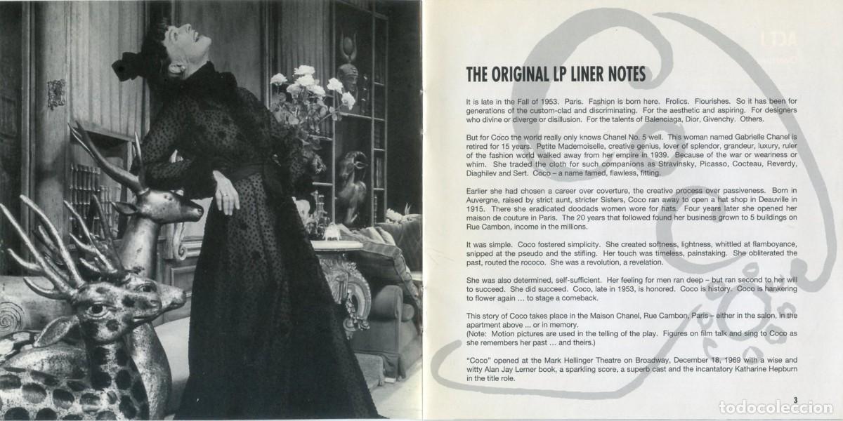 CDs de m&uacute;sica: KATHARINE HEPBURN IS COCO. Original Broadway Cast. - Foto 2