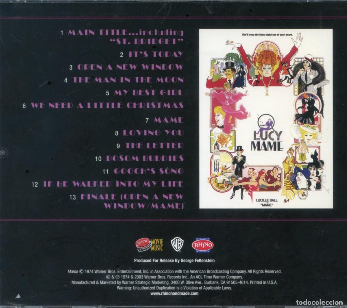 CDs de m&uacute;sica: MAME. Banda Sonora Original. - Foto 2