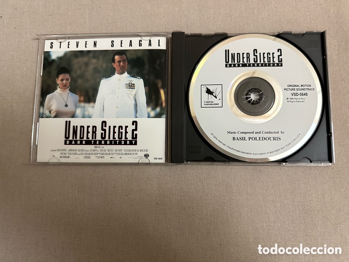 CDs de m&uacute;sica: CD BSO ORIGINAL UNDER SIEGE 2 BASIL POLEDOURIS NUEVO - Foto 3