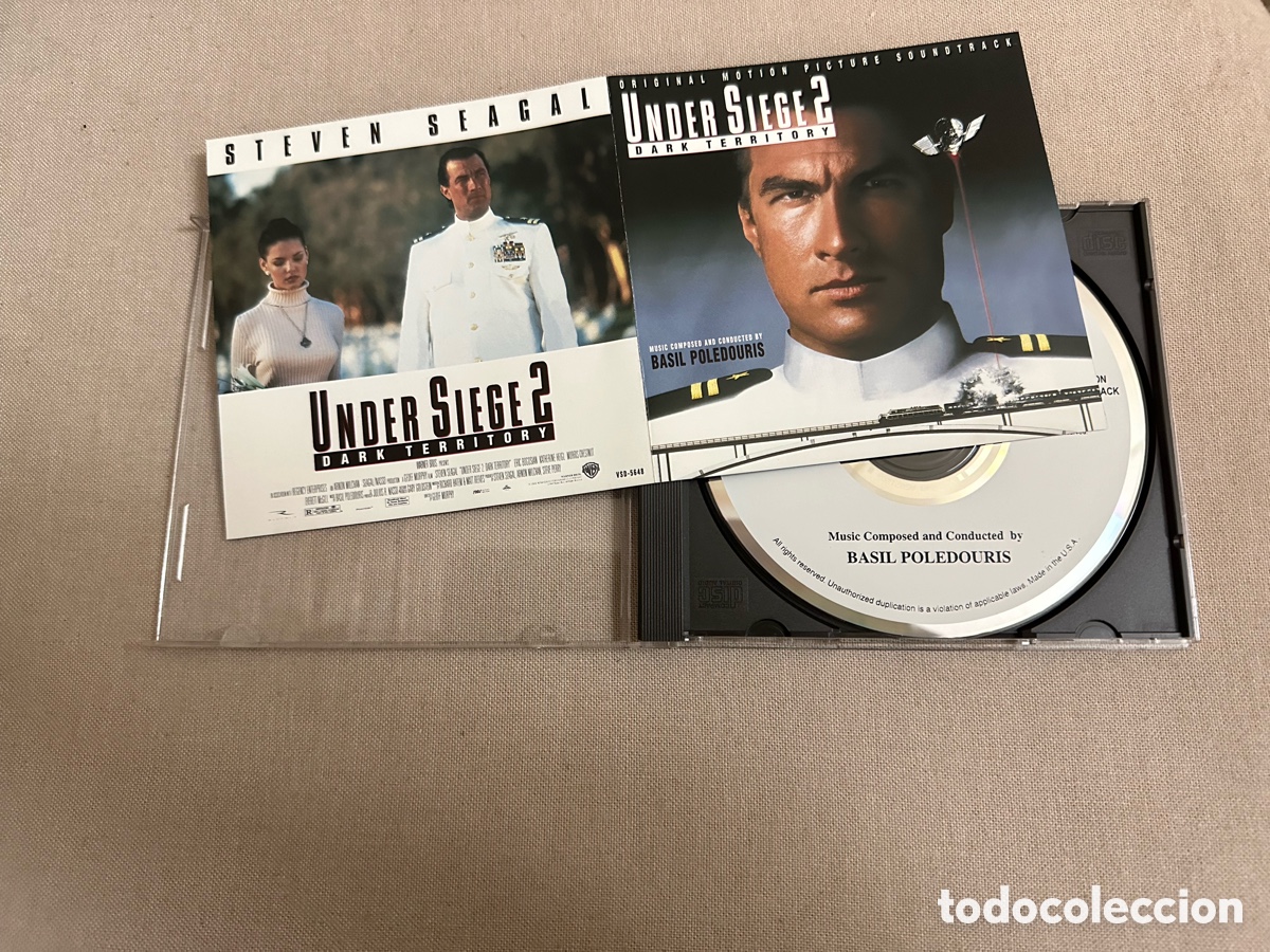 CDs de m&uacute;sica: CD BSO ORIGINAL UNDER SIEGE 2 BASIL POLEDOURIS NUEVO - Foto 4