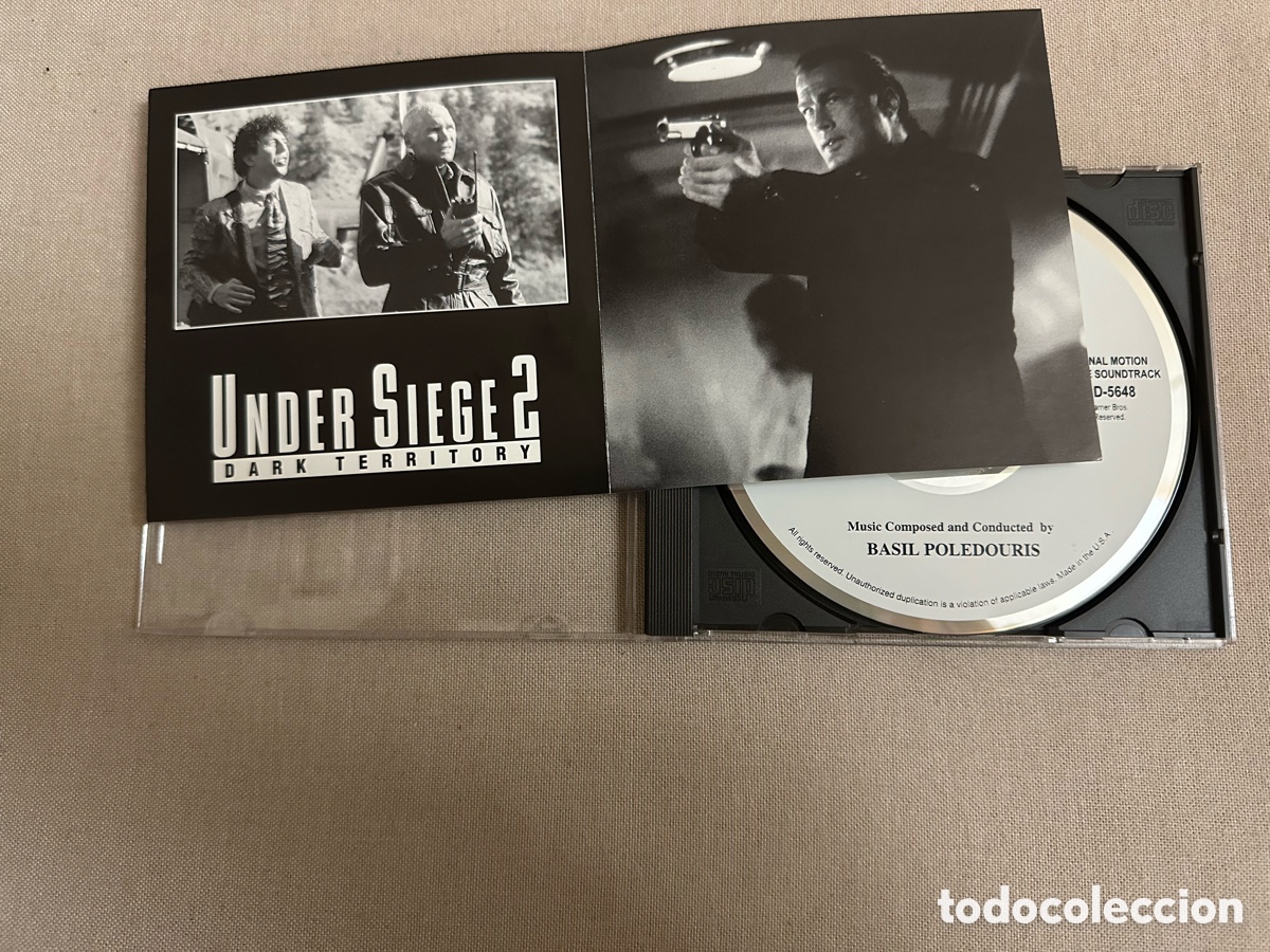 CDs de m&uacute;sica: CD BSO ORIGINAL UNDER SIEGE 2 BASIL POLEDOURIS NUEVO - Foto 5