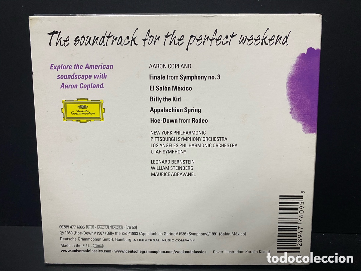 CDs de m&uacute;sica: Copland - A Copland Weekend (CD) - Foto 3