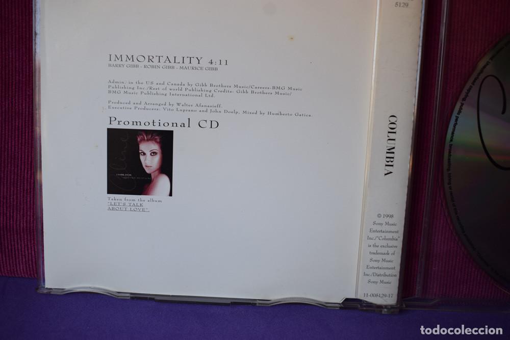 CDs de m&uacute;sica: CELINE DION - IMMORTALITY - CDSINGLE PROMO - Foto 3