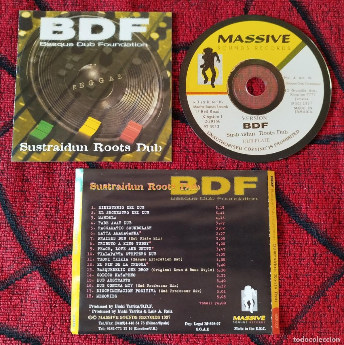 CDs de m&uacute;sica: BASQUE DUB FOUNDATION (BDF) ** Sustraidun Roots Dub ** CD ORIGINAL 1997 - Foto 1