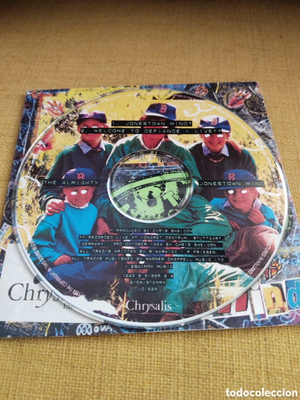 CDs de m&uacute;sica: The Almighty&nbsp;&ndash;&nbsp;Jonestown Mind. Cd single 1994 Holanda - Foto 3