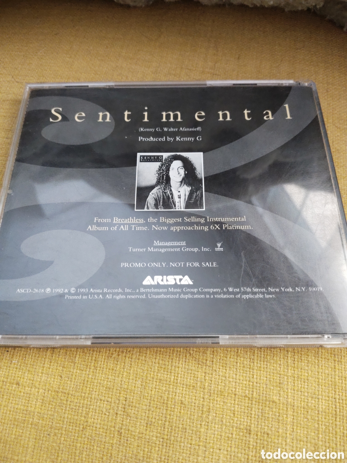 CDs de m&uacute;sica: Kenny G&nbsp;&ndash;&nbsp;Sentimental. Cd single promo 1992 - Foto 4