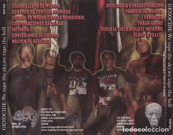 CDs de m&uacute;sica: Genocide &ndash; We Rape The Sky, We Rape The Hell - CD - Foto 2