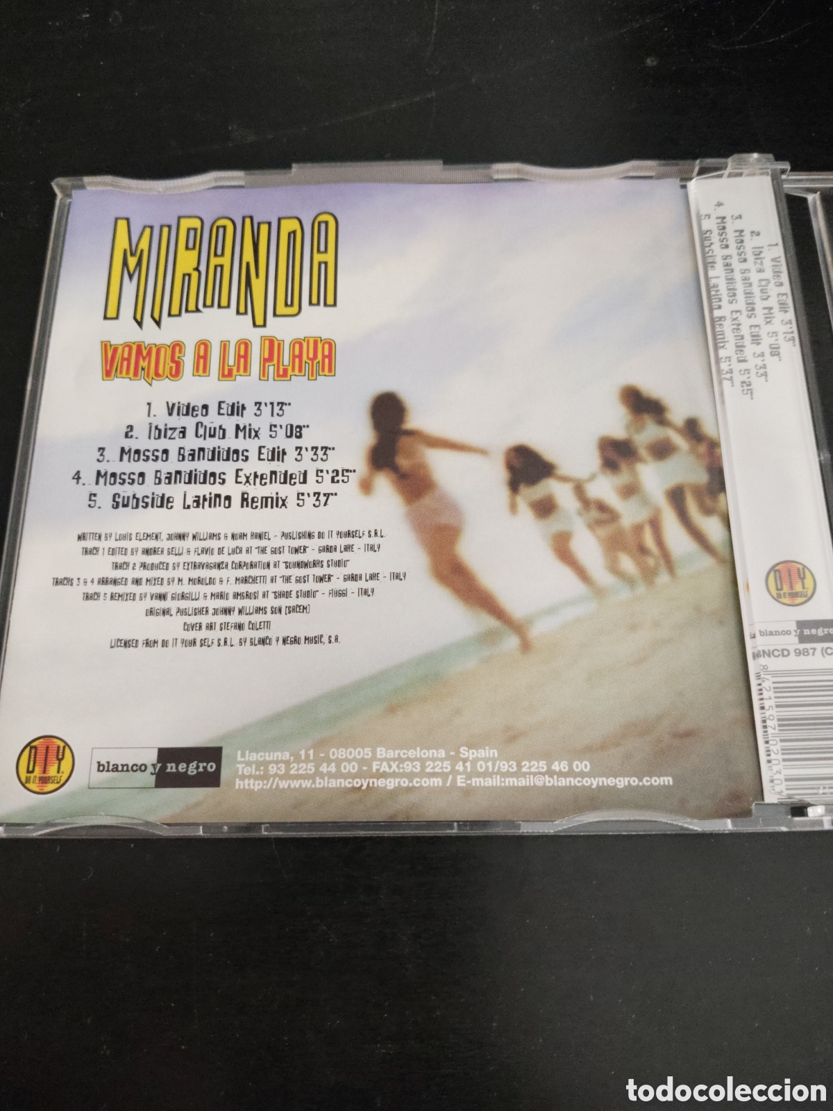 CDs de m&uacute;sica: Miranda &ndash;&nbsp;Vamos A La Playa. Cd maxi single 1999 Espa&ntilde;a - Foto 3