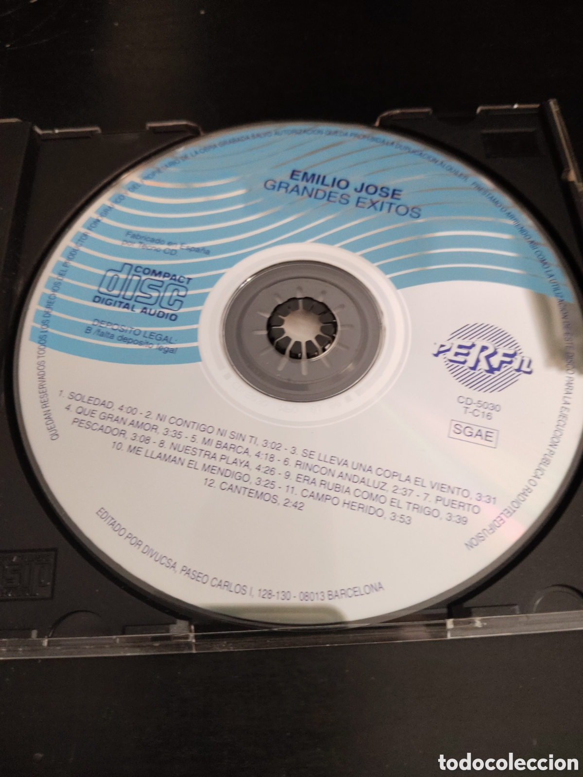 CDs de m&uacute;sica: Emilio Jos&eacute;&nbsp;&ndash;&nbsp;Grandes &Eacute;xitos. Cd compilation 1992 Espa&ntilde;a - Foto 2