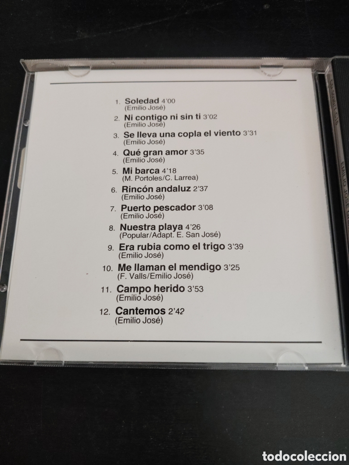 CDs de m&uacute;sica: Emilio Jos&eacute;&nbsp;&ndash;&nbsp;Grandes &Eacute;xitos. Cd compilation 1992 Espa&ntilde;a - Foto 3