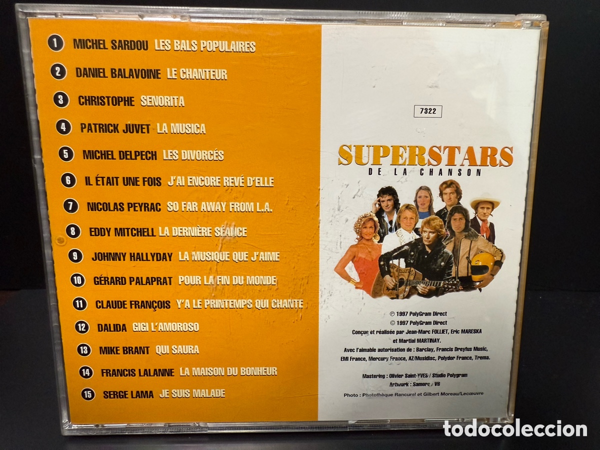 CDs de m&uacute;sica: Various - Superstars De La Chanson N&deg;1 (CD) - Foto 2