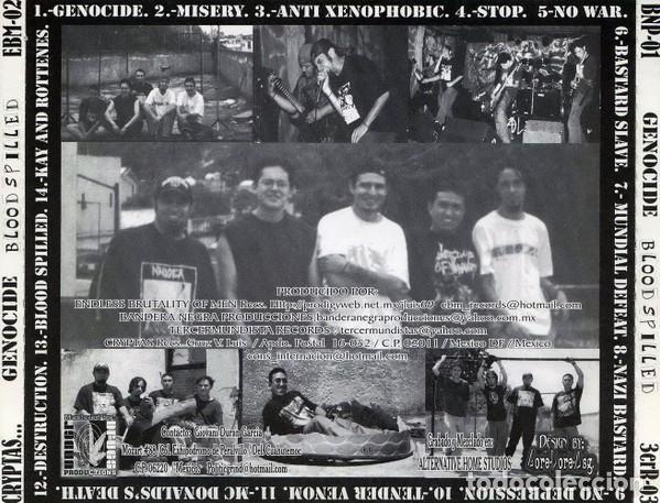 CDs de m&uacute;sica: Genocide &ndash; Blood Spilled - CD - Foto 2