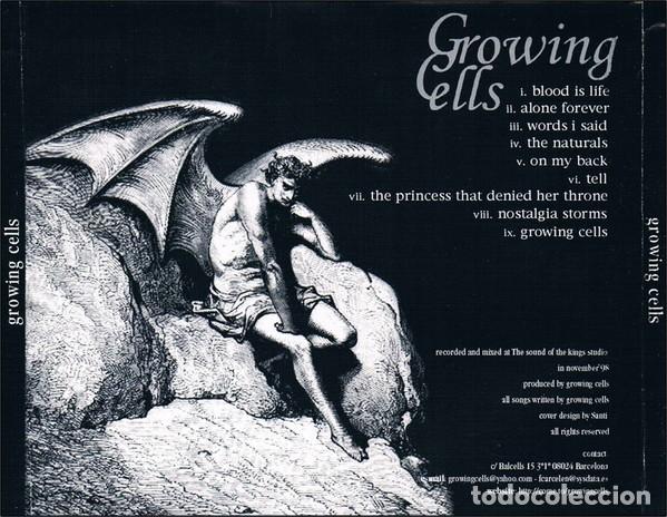 CDs de m&uacute;sica: Growing Cells &ndash; Growing Cells - CDr - Foto 2