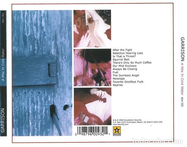 CDs de m&uacute;sica: Garrison &ndash; A Mile In Cold Water - CD - Foto 2