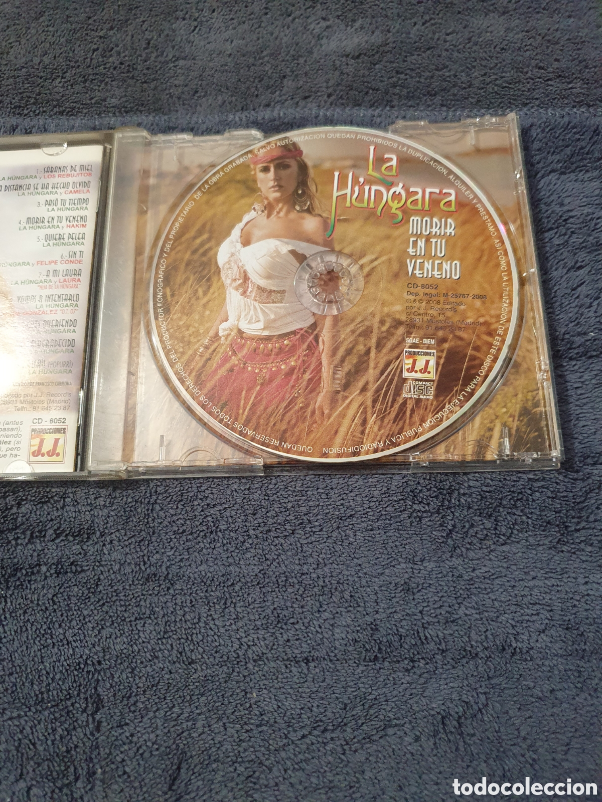 CDs de m&uacute;sica: CD33. La H&uacute;ngara - Morir En Tu Veneno, 2008. - Foto 2