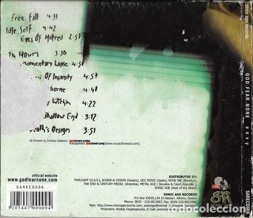 CDs de m&uacute;sica: God.Fear.None &ndash; Envy - CD - Digipa - Foto 2