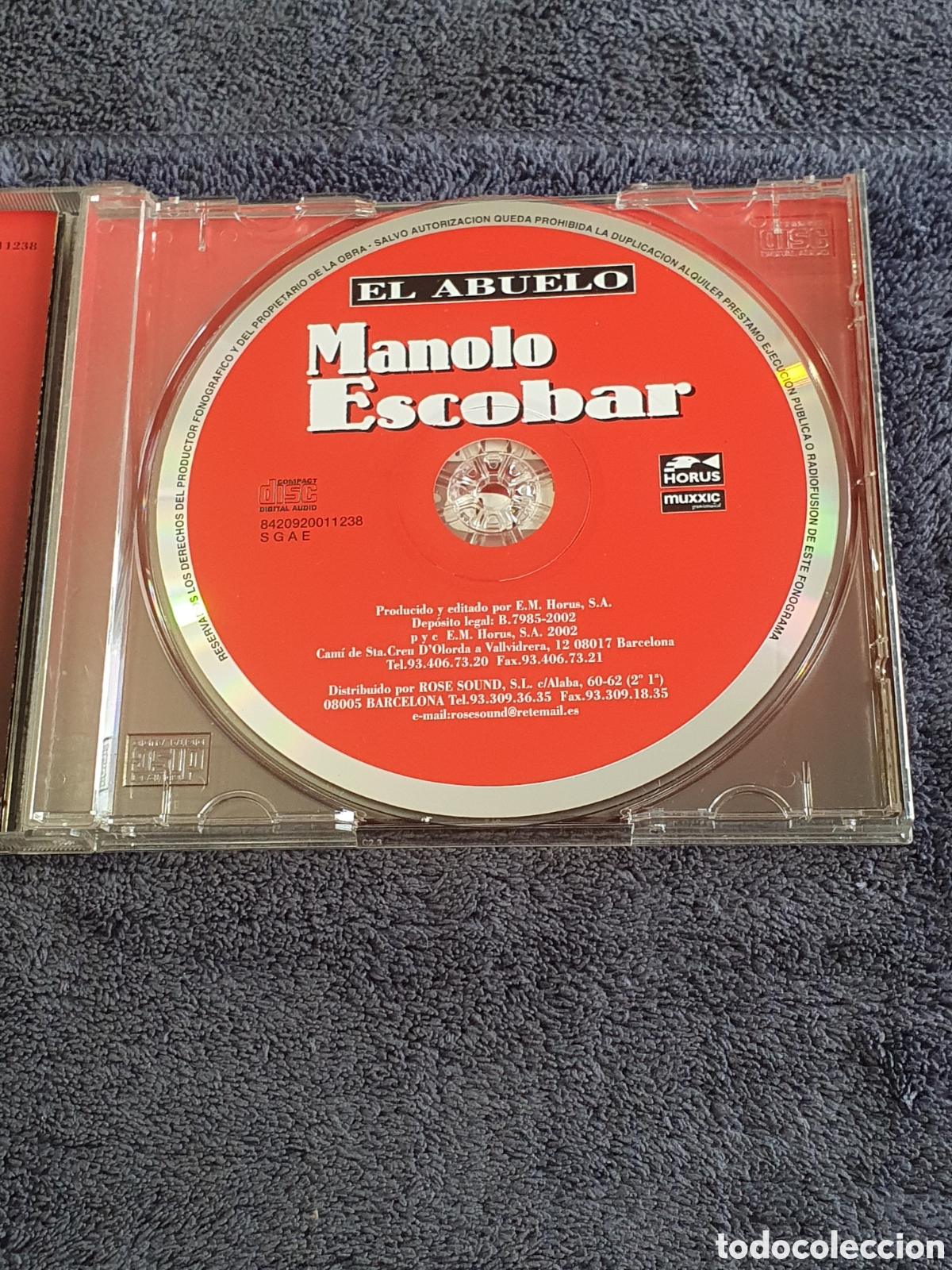 CDs de m&uacute;sica: CD33. Manolo Escobar - El Abuelo 2002. - Foto 2