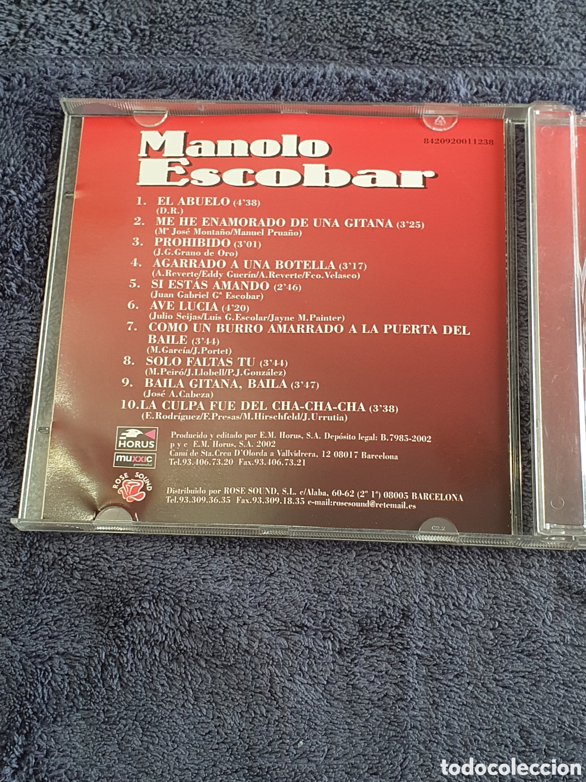 CDs de m&uacute;sica: CD33. Manolo Escobar - El Abuelo 2002. - Foto 3