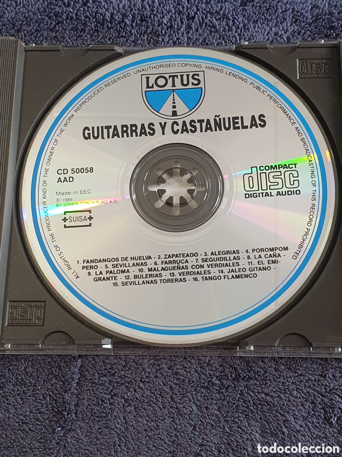 CDs de m&uacute;sica: CD33. Guitarras Y Casta&ntilde;uelas 1989. - Foto 2