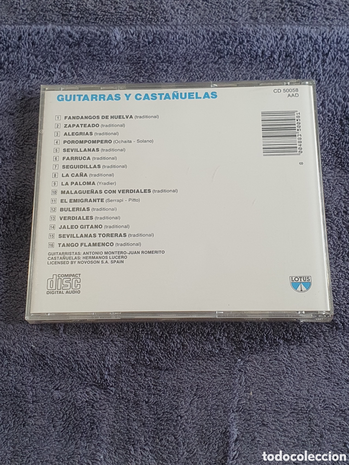 CDs de m&uacute;sica: CD33. Guitarras Y Casta&ntilde;uelas 1989. - Foto 4