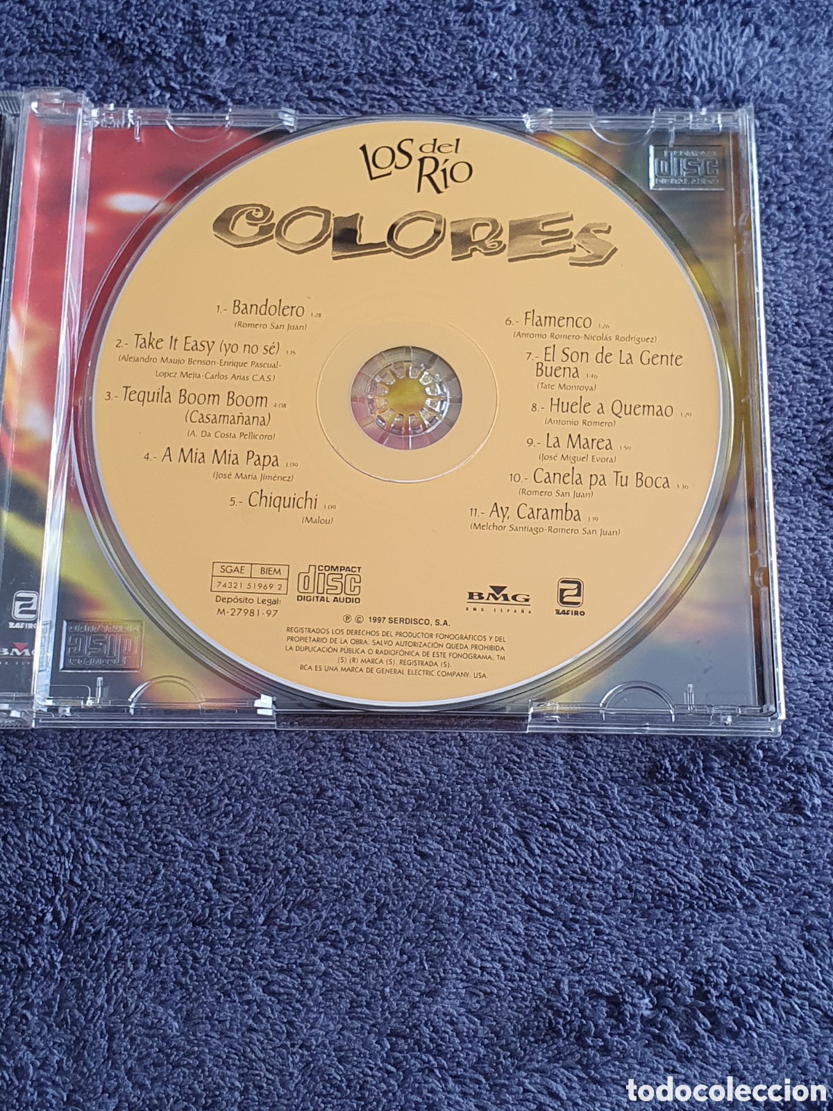 CDs de m&uacute;sica: CD33. Los Del R&iacute;o - Colores 1997. - Foto 2