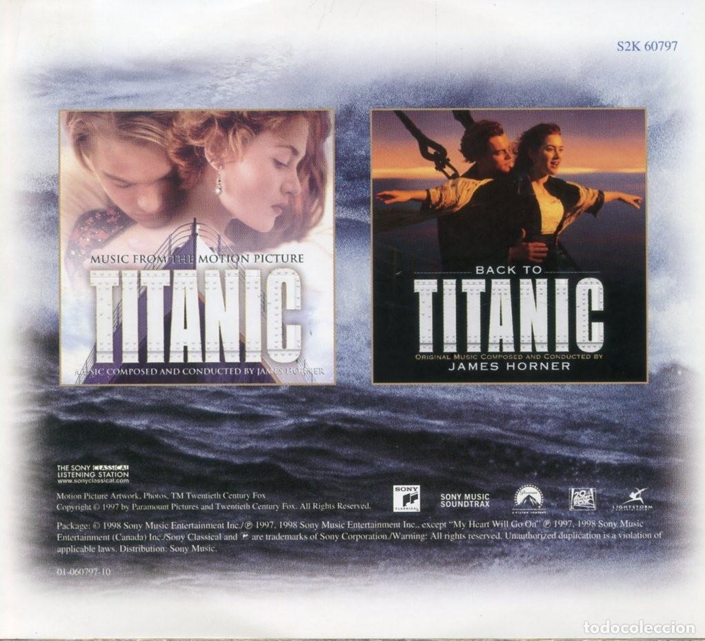CDs de m&uacute;sica: TITANIC + BACK TO TITANIC. - Foto 1