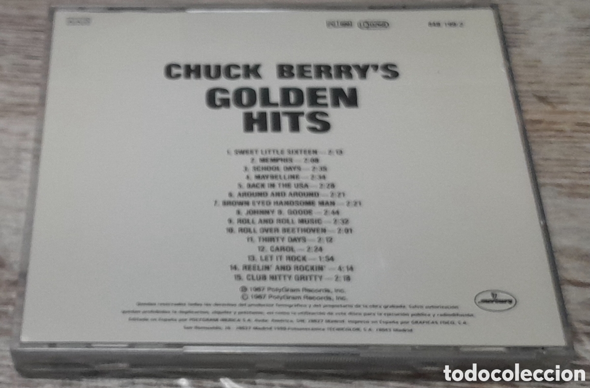 CDs de m&uacute;sica: CHUCK BERRYS - GOLDEN HITS - Foto 2