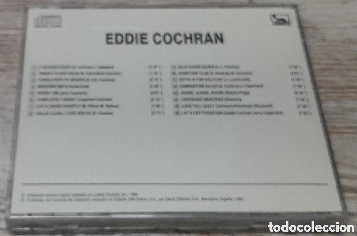 CDs de m&uacute;sica: EDDIE COCHRAN - PIONEROS DEL ROCK - Foto 2