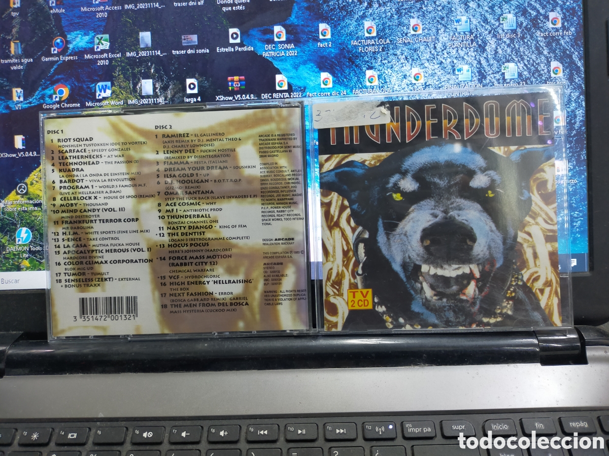 CDs de m&uacute;sica: Thunderdome doble CD 1993 - Foto 1