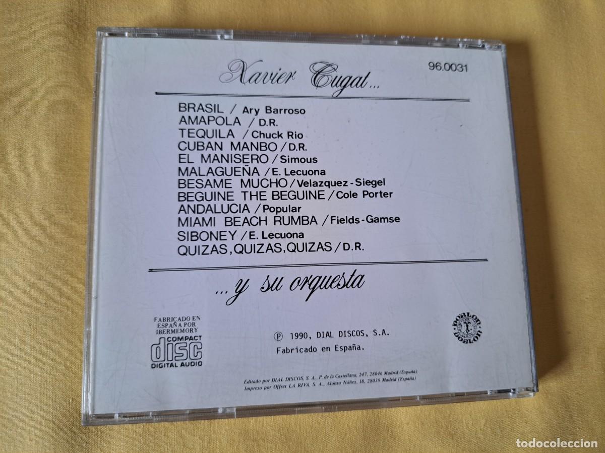 CDs de m&uacute;sica: XAVIER CUGAT Y SU ORQUESTA - DIAL DISCOS 1990 - CD - Foto 3