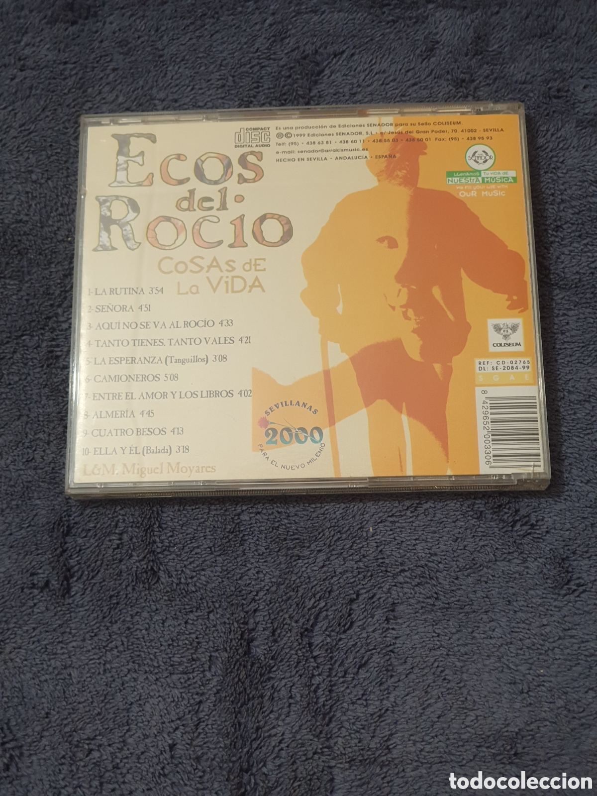 CDs de m&uacute;sica: CD34. Ecos Del Roc&iacute;o - Cosas De La Vida 1999. - Foto 4