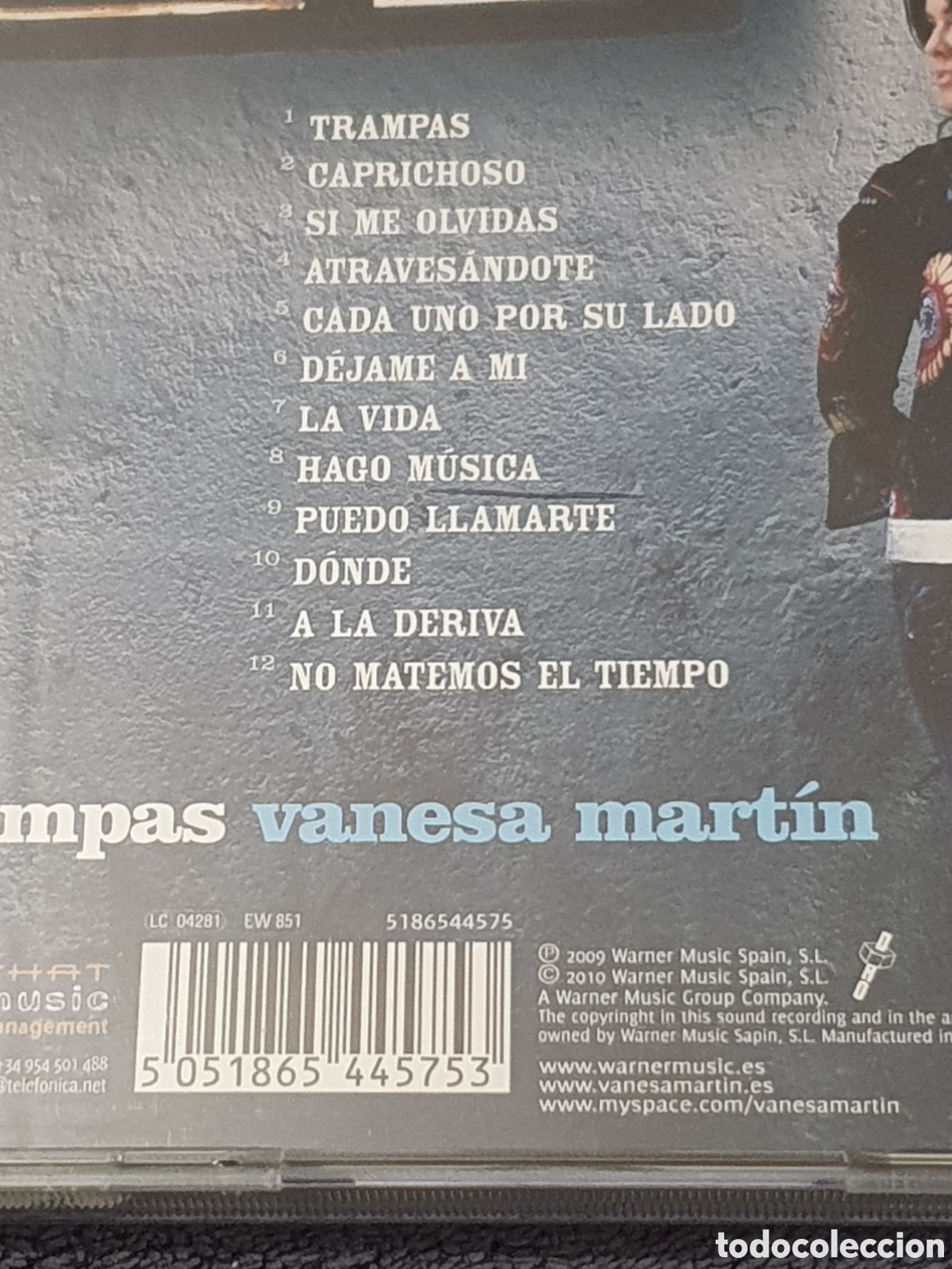 CDs de m&uacute;sica: CD34. Vanesa Mart&iacute;n - Trampas 2010. - Foto 4