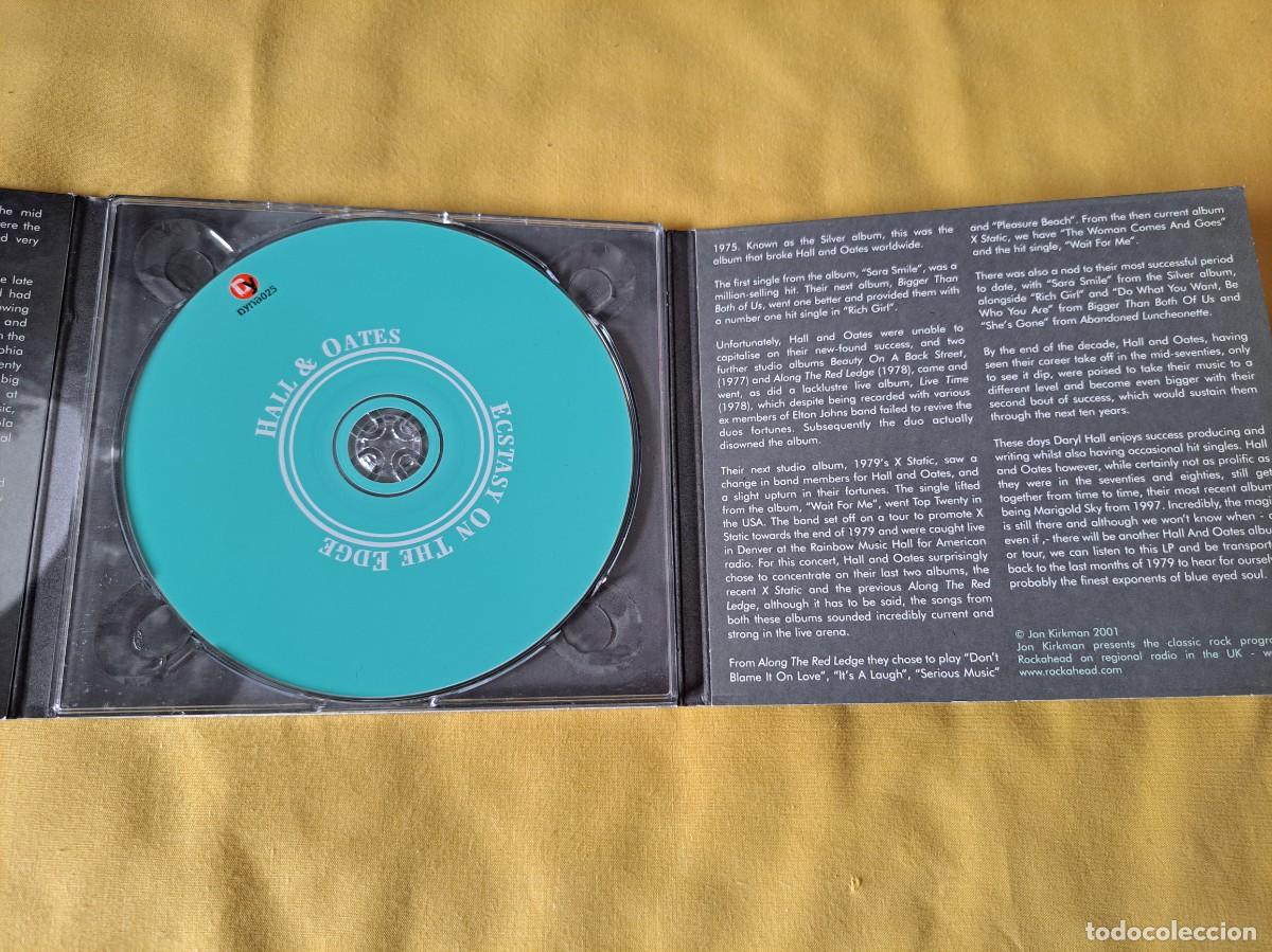 CDs de m&uacute;sica: HALL & OATES - ECSTASY ON THE EDGE - DYNAMIC 2002 - CD - Foto 3