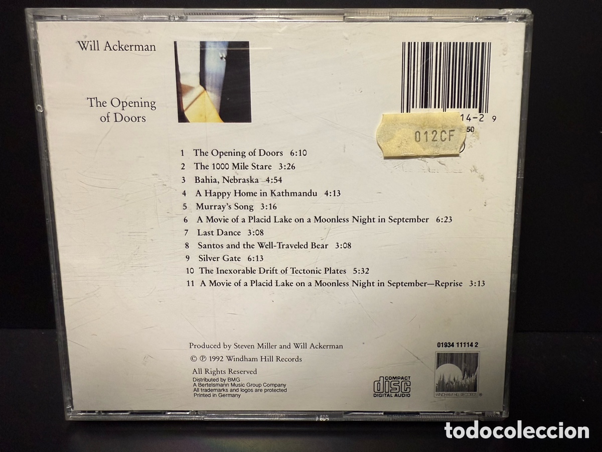 CDs de m&uacute;sica: William Ackerman - The Opening Of Doors (CD) - Foto 2