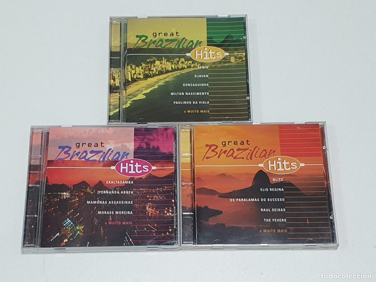 CDs de m&uacute;sica: 3 CD varios - great brazilian hits - 2000 - Foto 1