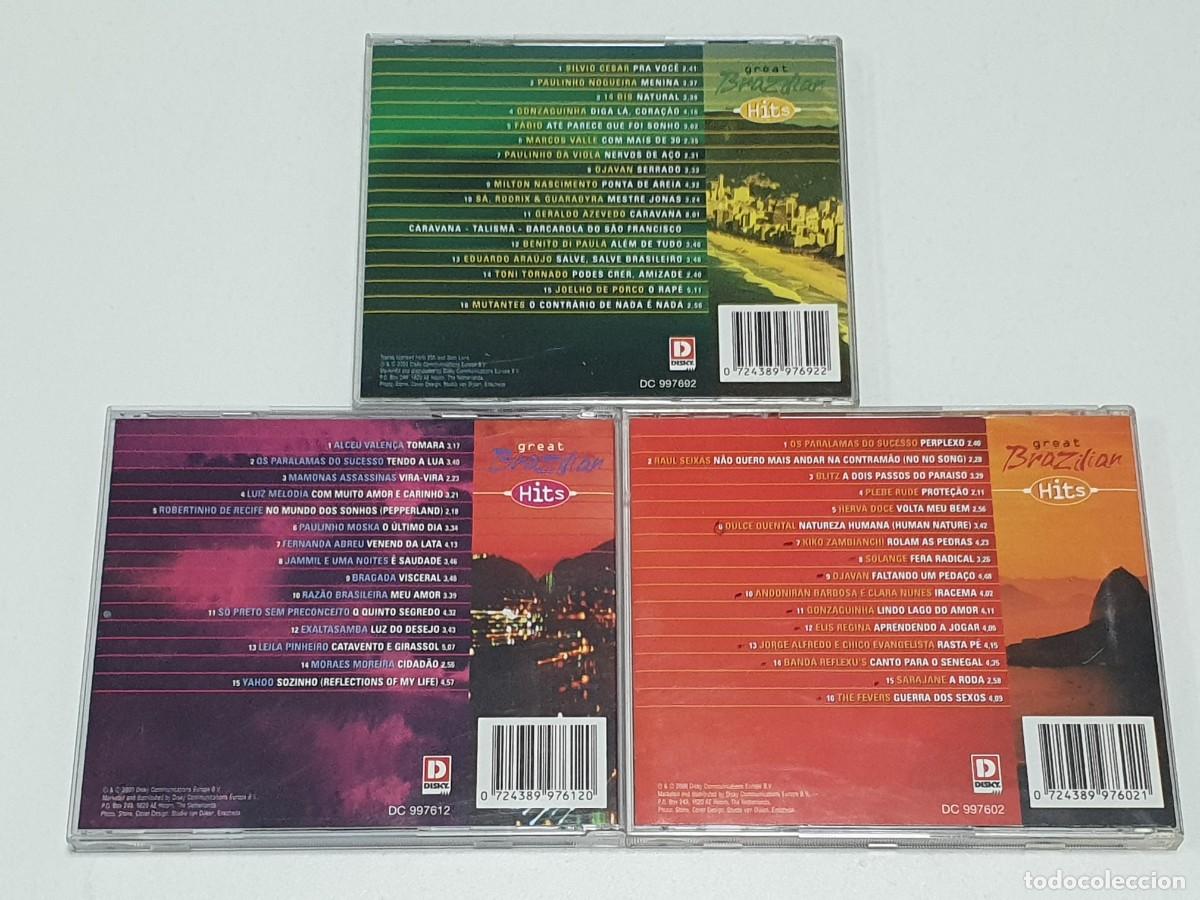 CDs de m&uacute;sica: 3 CD varios - great brazilian hits - 2000 - Foto 2