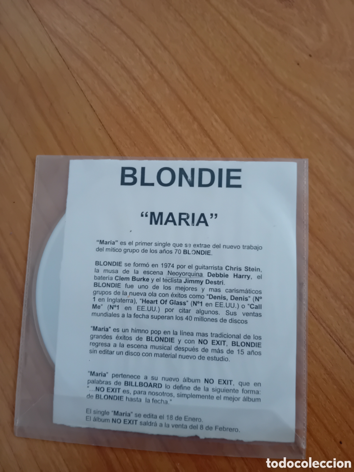 CDs de m&uacute;sica: BLONDIE. MARIA. SINGLE - Foto 2