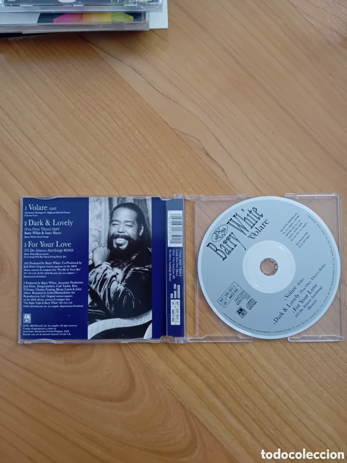 CDs de m&uacute;sica: BARRY WHITE. VOLARE. SINGLE - Foto 2