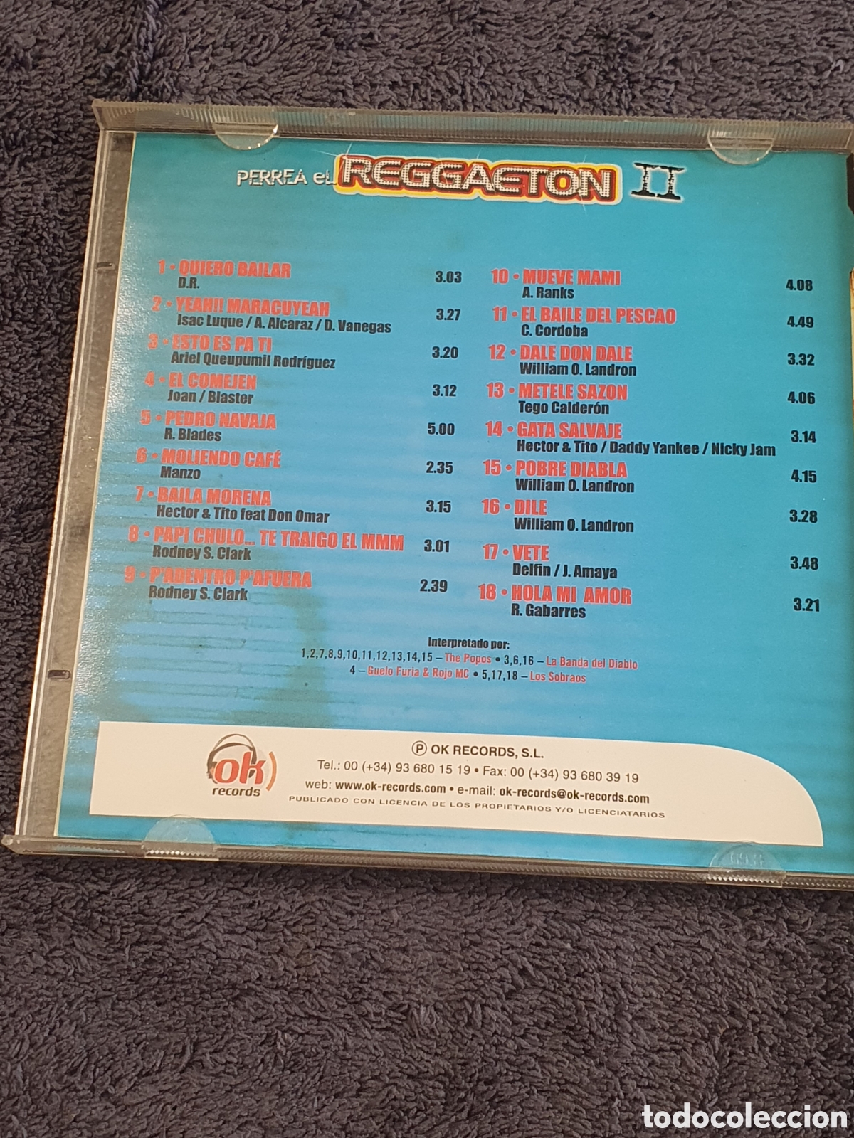 CDs de m&uacute;sica: CD35. Perrea El Reggaeton II, 2005. - Foto 3