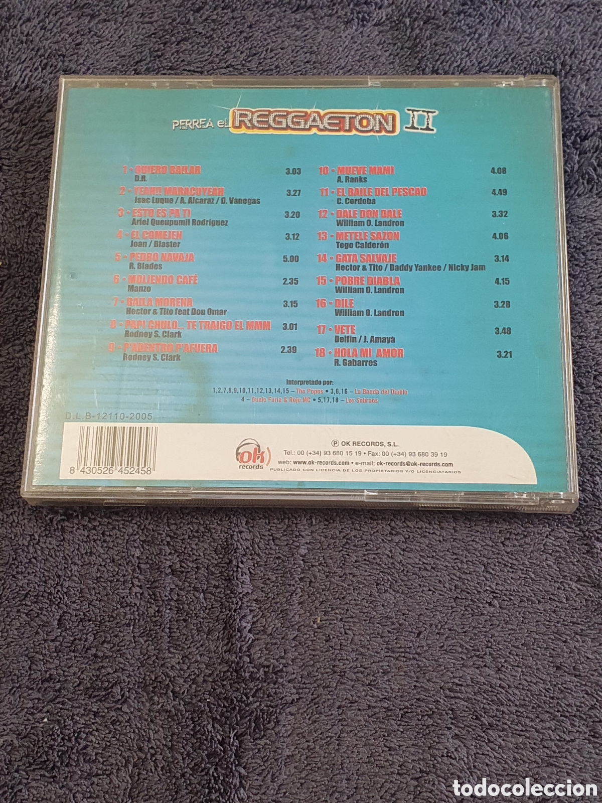 CDs de m&uacute;sica: CD35. Perrea El Reggaeton II, 2005. - Foto 4