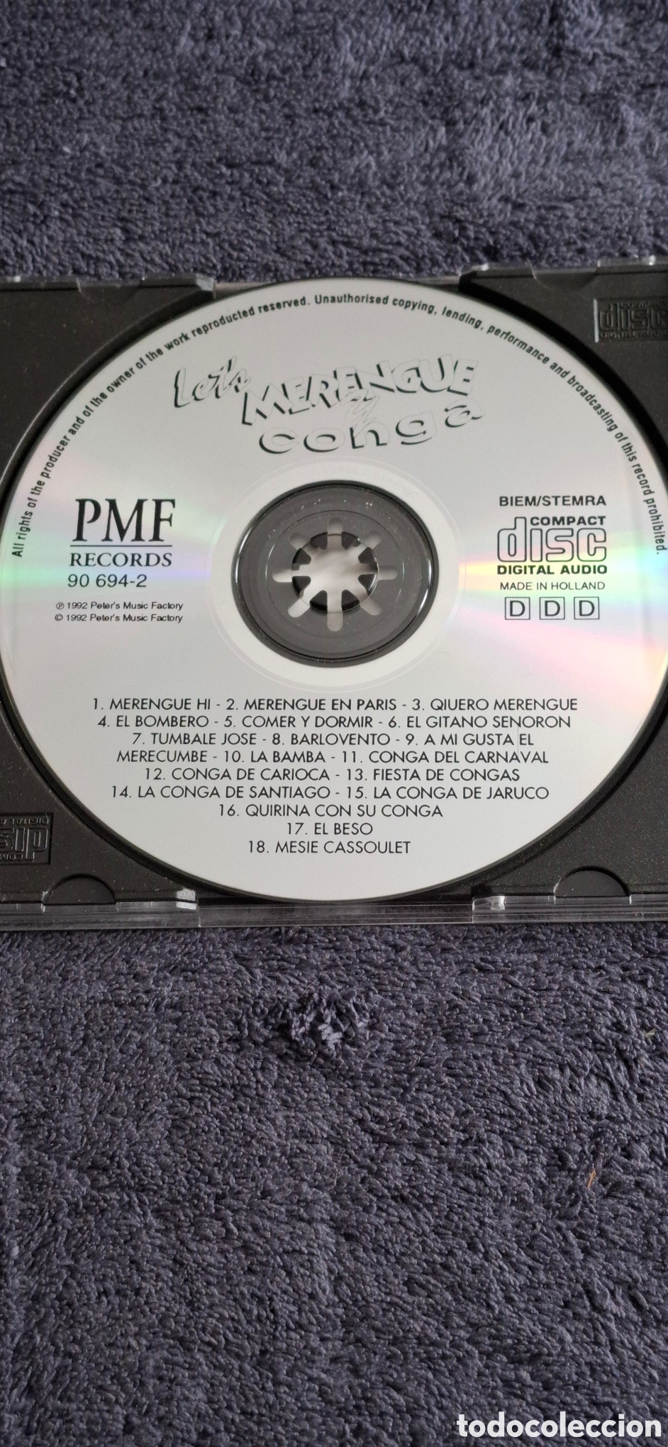 CDs de m&uacute;sica: CD35. Lets Merengue Y Conga, 1992. - Foto 3