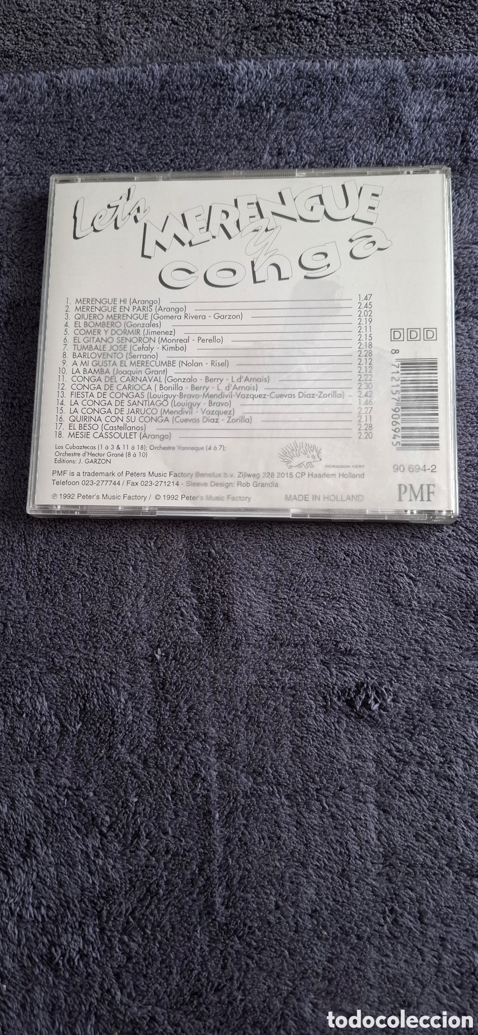 CDs de m&uacute;sica: CD35. Lets Merengue Y Conga, 1992. - Foto 5