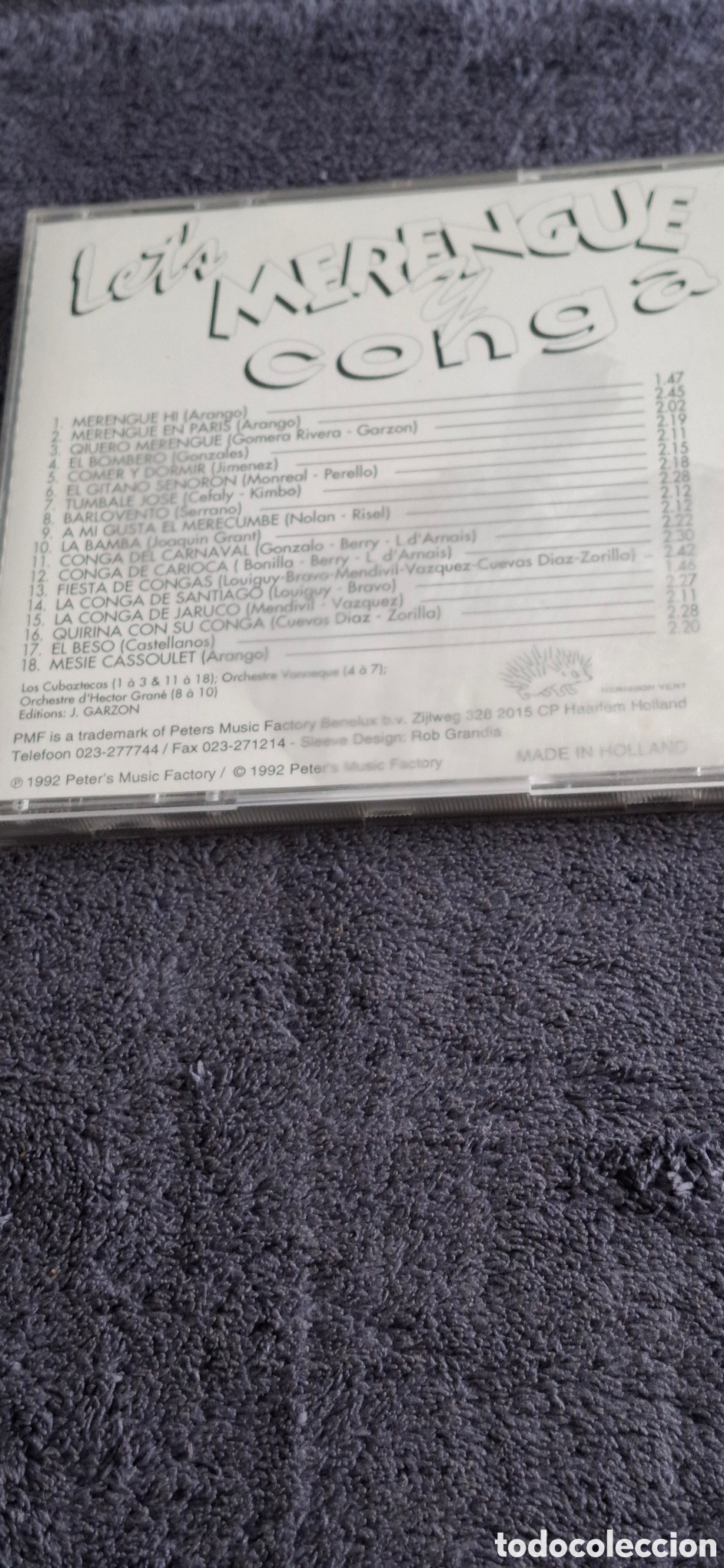 CDs de m&uacute;sica: CD35. Lets Merengue Y Conga, 1992. - Foto 6