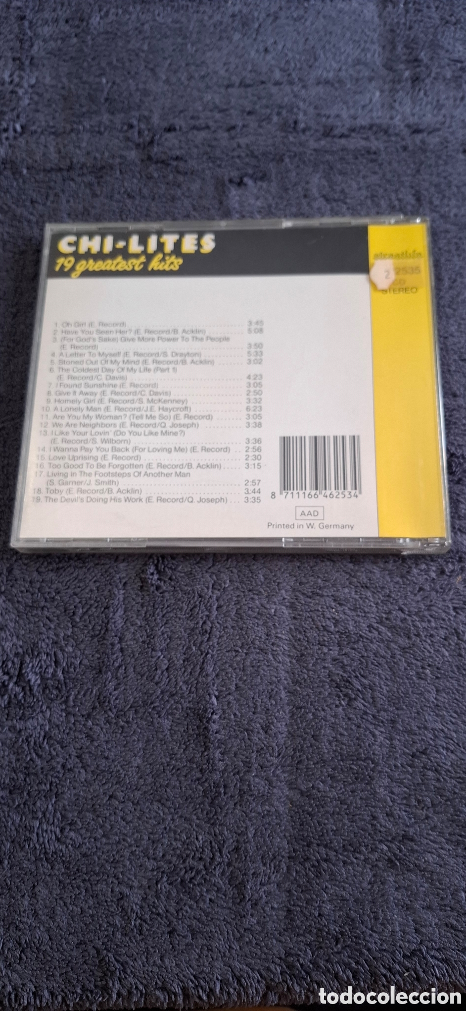 CDs de m&uacute;sica: CD35. Chi-Lites - 19 Greatest Hits, 2005. - Foto 4