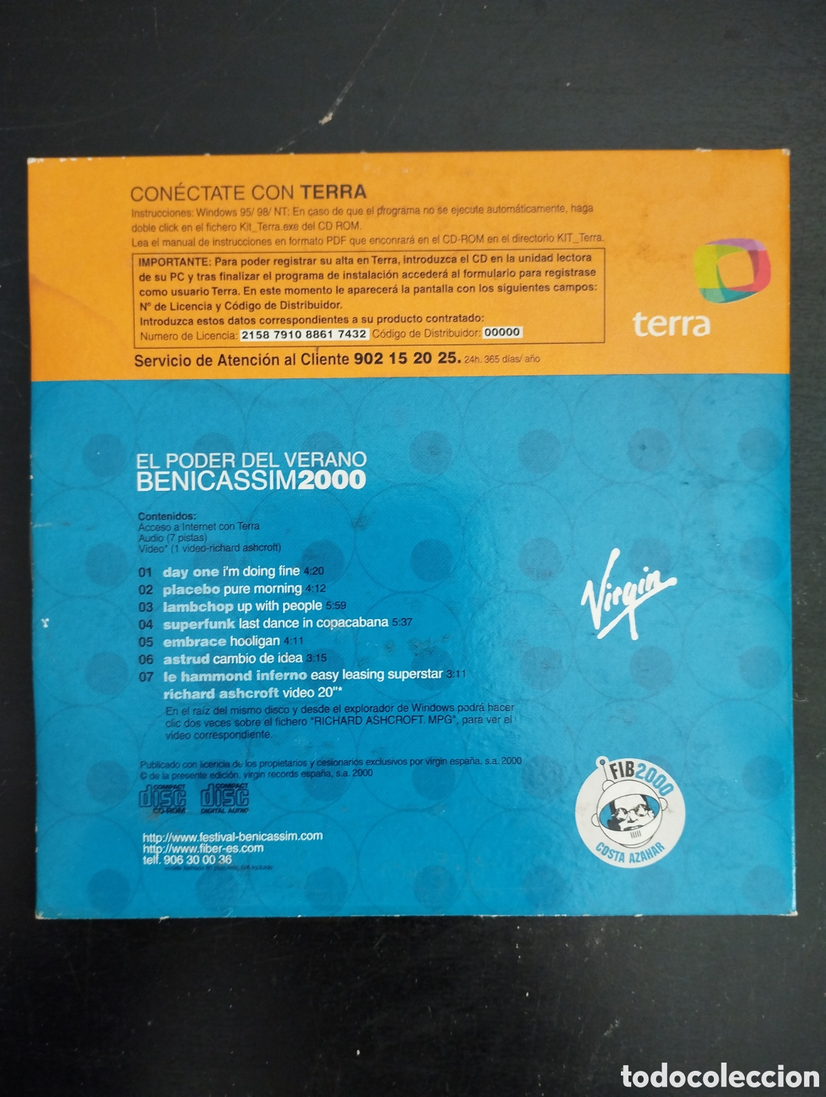 CDs de m&uacute;sica: Benicassim 2000 El Poder Del Verano. 2000. CD, Compilation, Enhanced, Cardboard Sleeve. Virgin. Plac - Foto 2