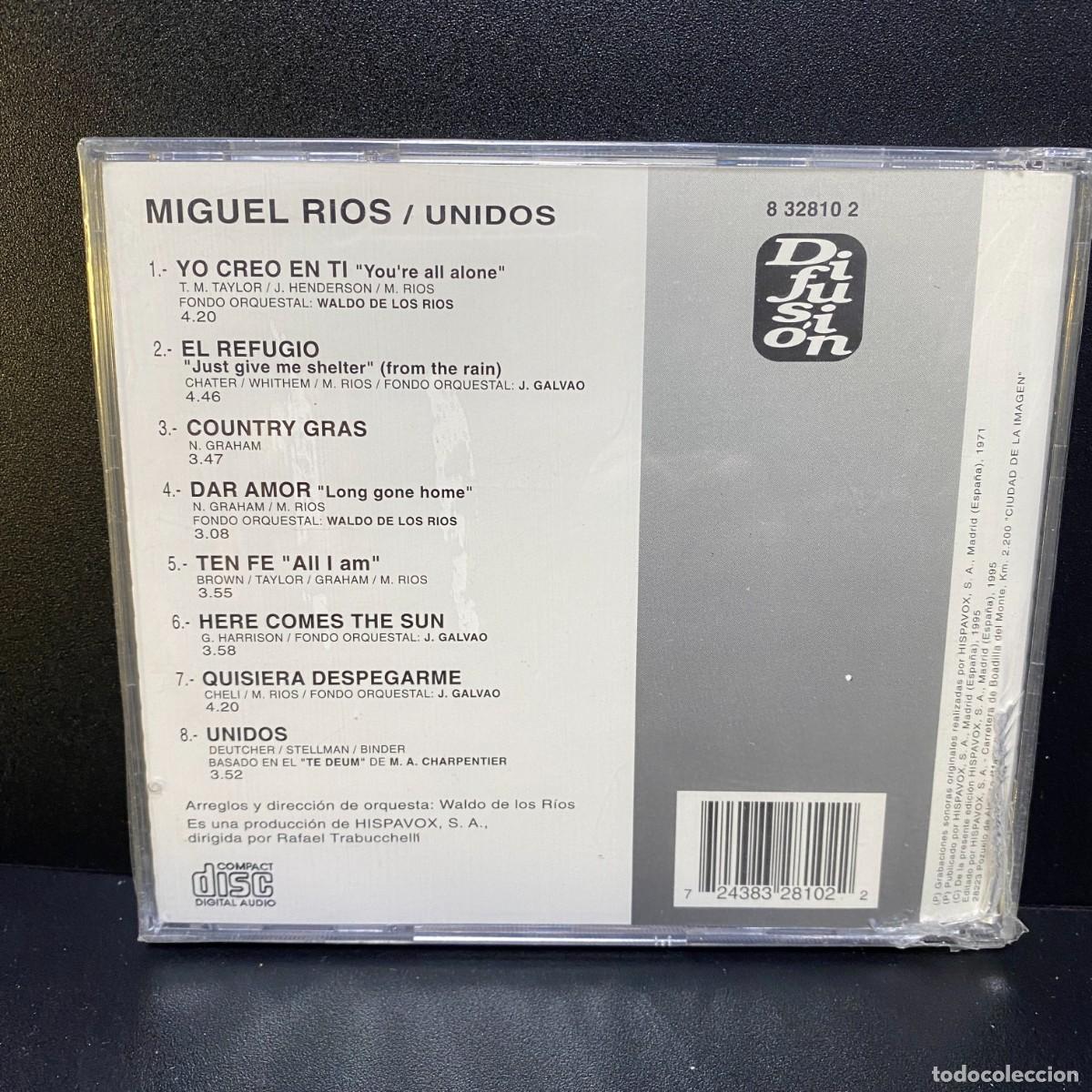 CDs de m&uacute;sica: Miguel R&iacute;os - Unidos (CD) - Foto 2