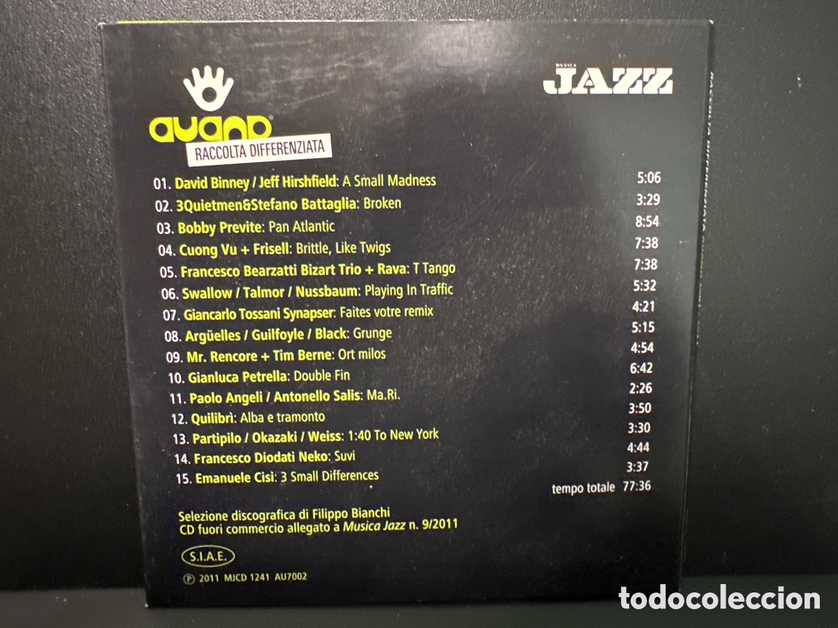 CDs de m&uacute;sica: Various - Raccolta Differenziata - Auand 2001/2011 (CD) - Foto 3